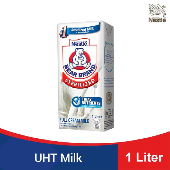 Bear Brand Sterilized Full Cream Milk UHT 1L