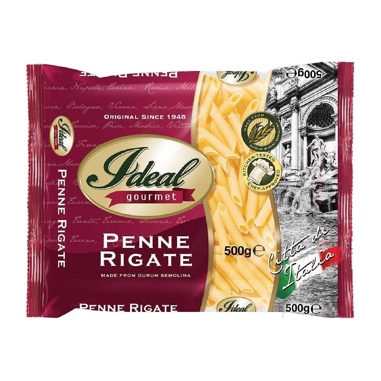 Ideal Gourmet Penne Rigate Pasta 500g
