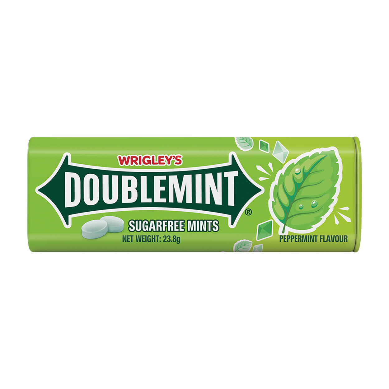 Wrigley's Doublemint Sugarfree Mints Peppermint Flavour 23.8g