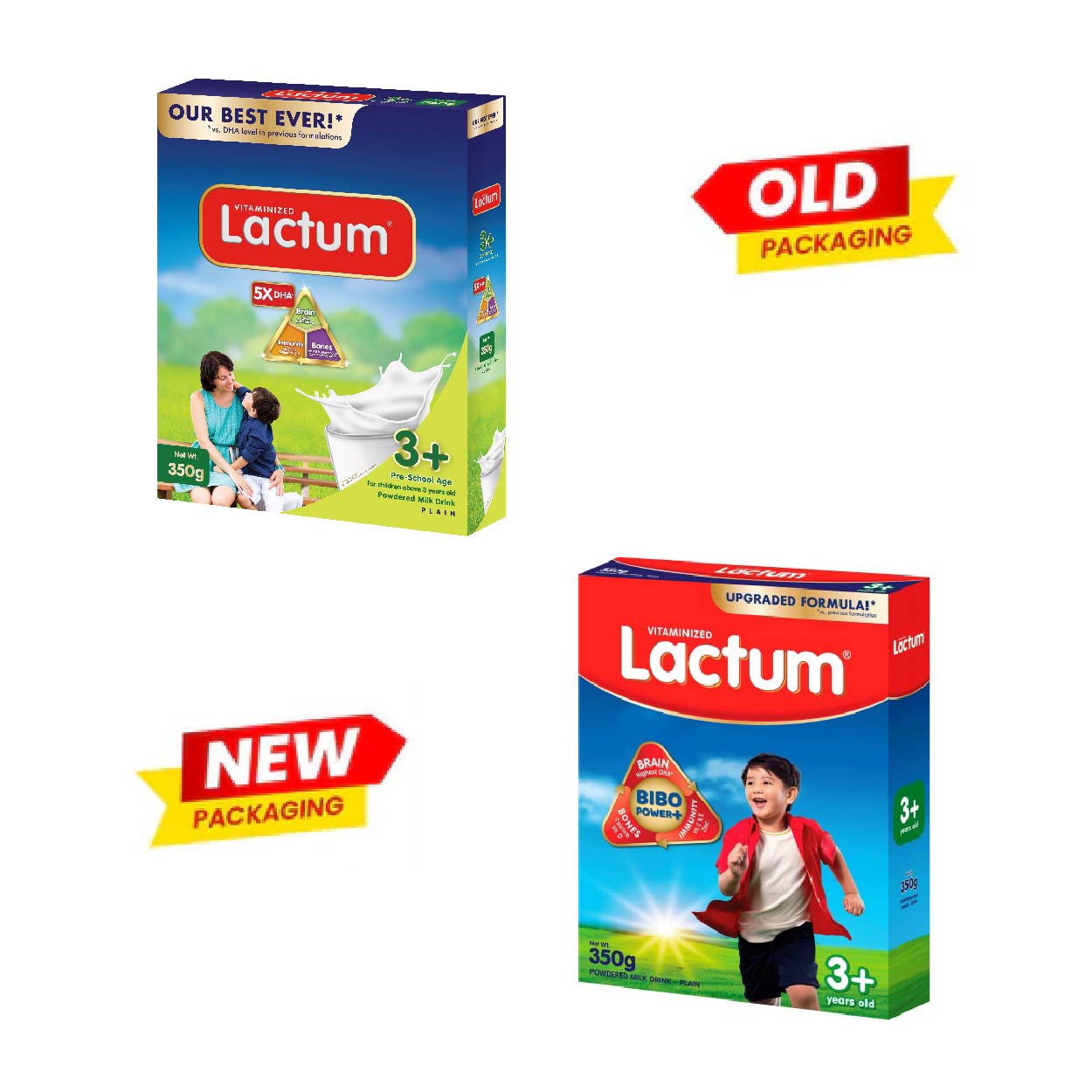 Lactum 3+ Powdered Milk Drink Plain 350g
