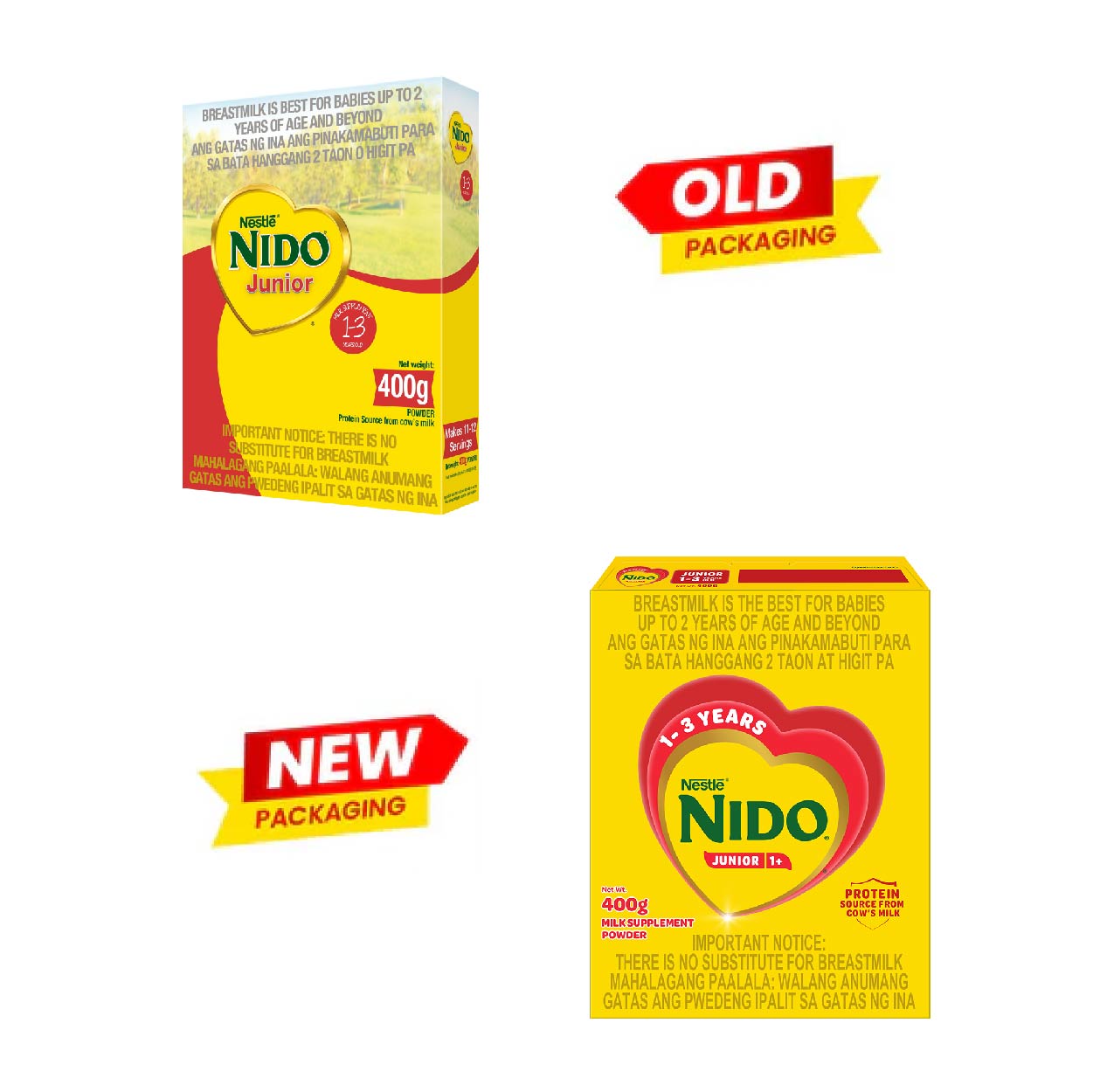 Nido Junior 1+ Milk Supplement Powder 1-3 years old 400g