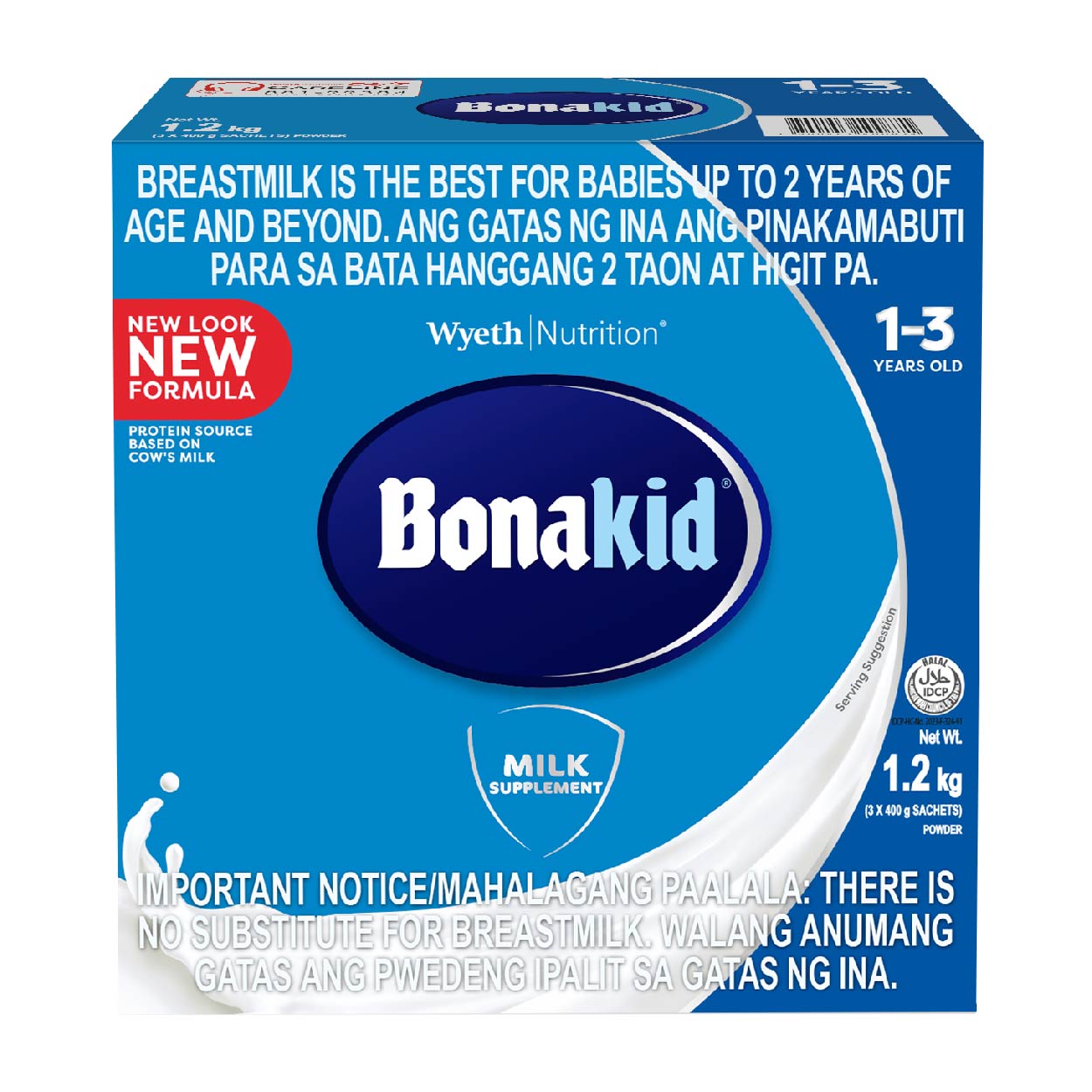 Bonakid Milk Supplement 1-3 years old 1.2kg