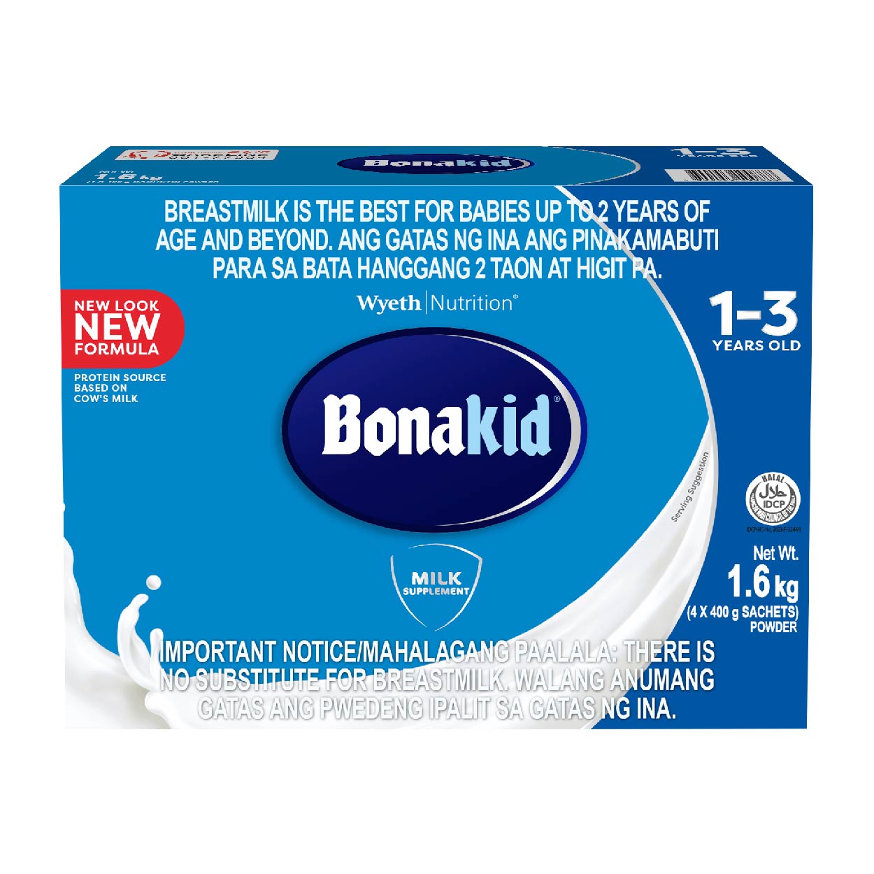 Bonakid Milk Supplement 1-3 years old 1.6kg