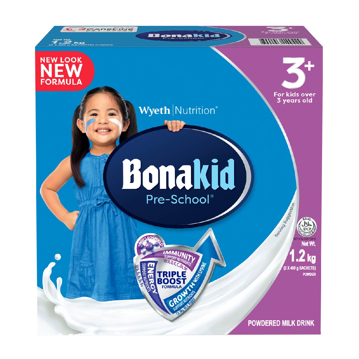 Bonakid Pre-School Powdered Milk Drink 3 years old + 1.2kg