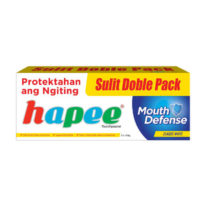 Hapee Toothpaste Classic White 2 x124g Sulit Doble Pack