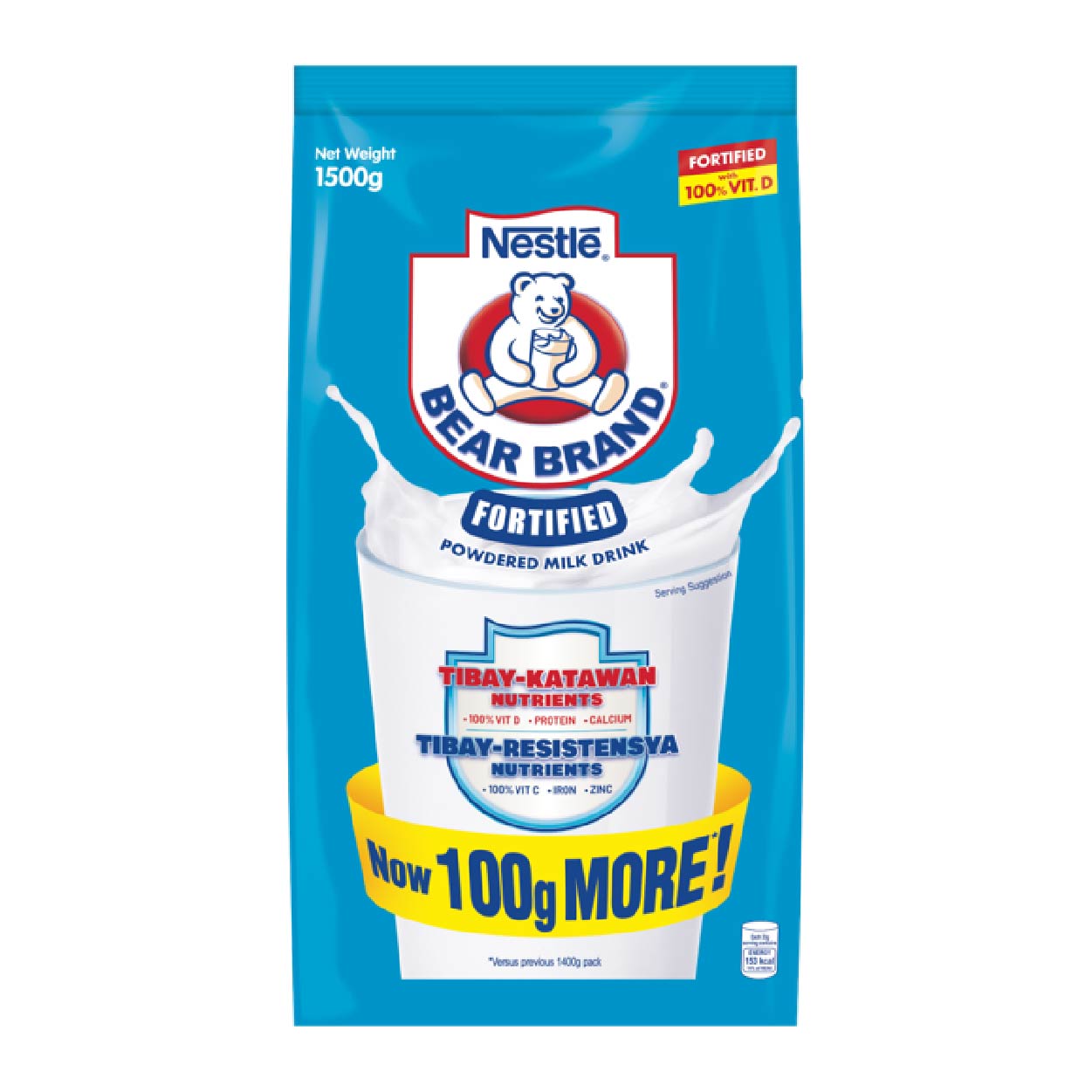 Bear Brand Fortified Powdered Milk Drink 1500g