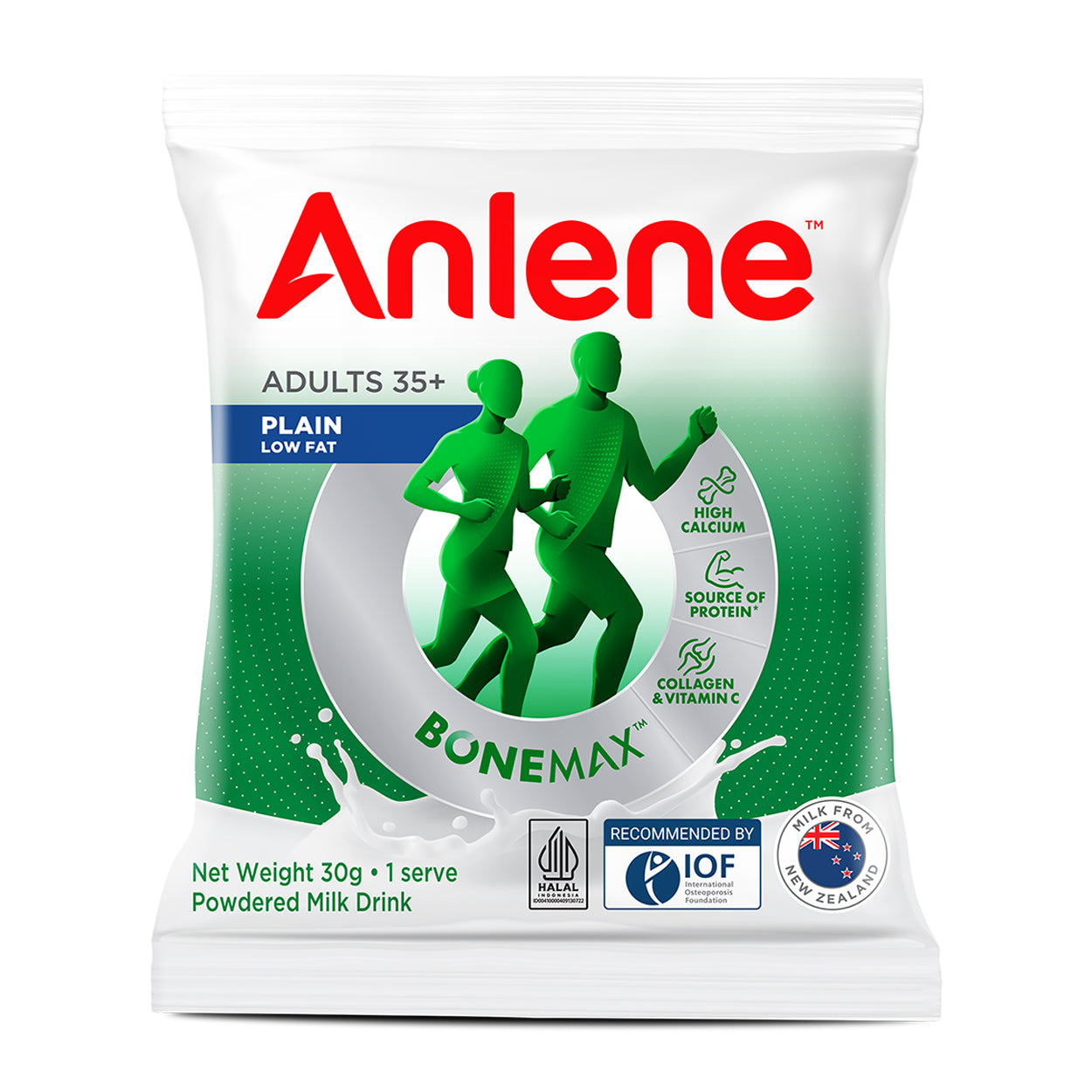 Anlene Bonemax Adults 35+ Powdered Milk Drink Plain 30g