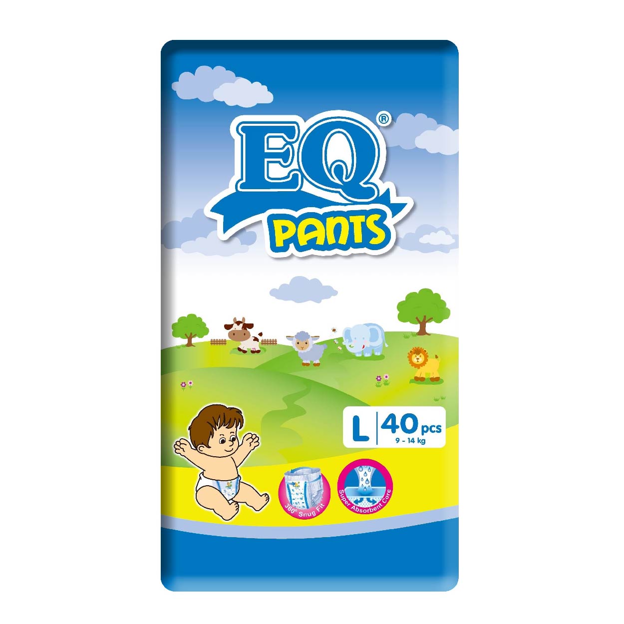 EQ Pants Baby Diaper L 40s