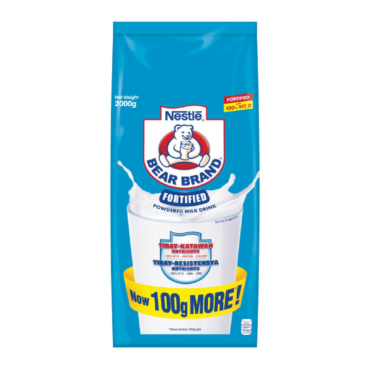 Bear Brand Fortified Powdered Milk Drink 1900g/2000g