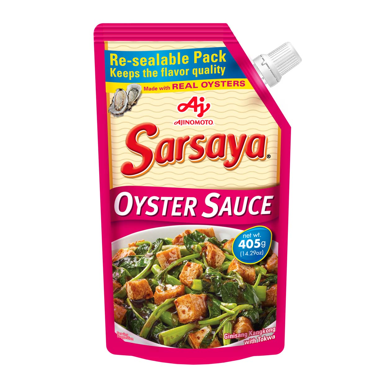 Ajinomoto Sarsaya Oyster Sauce Re-sealable Pack 405g