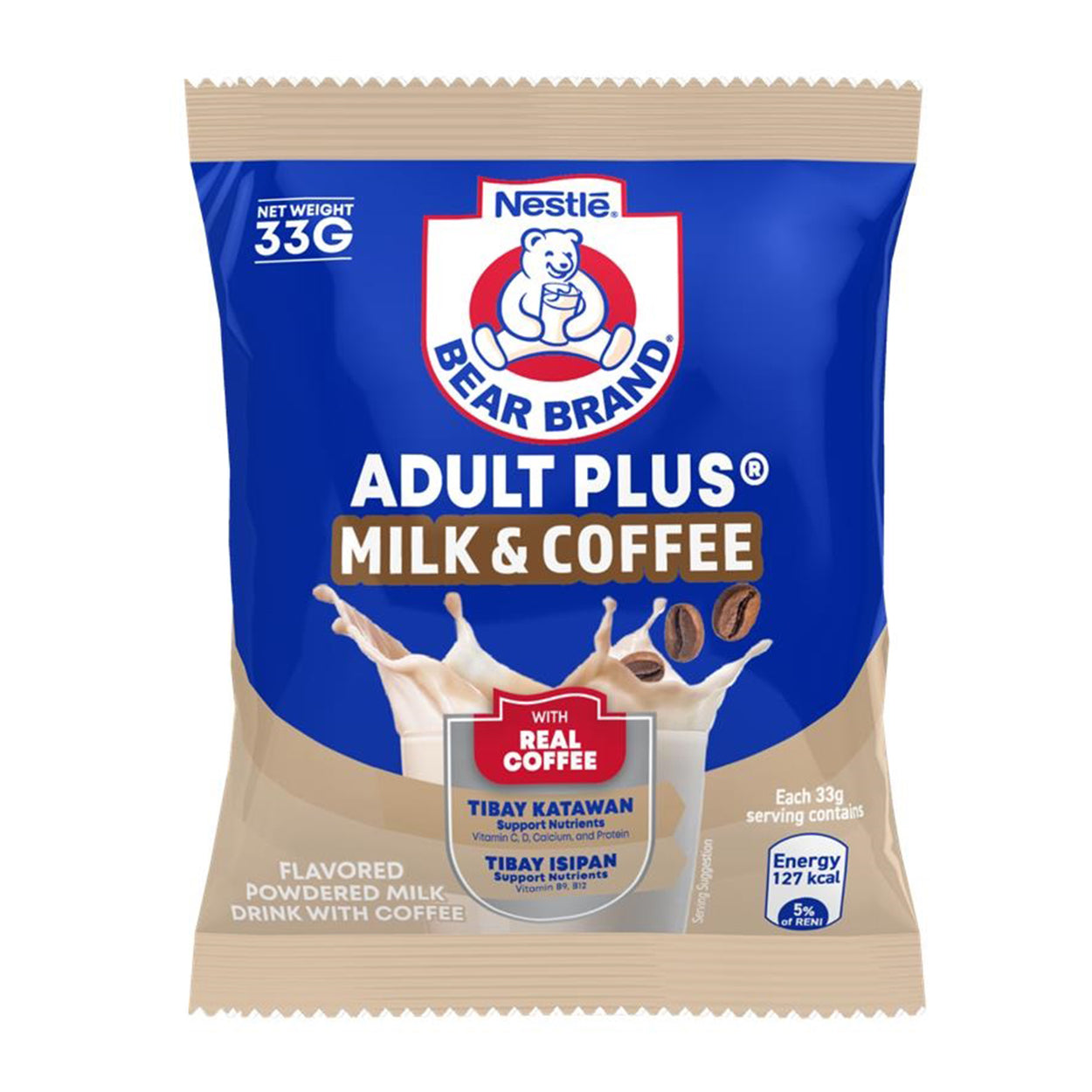 Bear Brand Adult Plus Milk & Coffee 33g