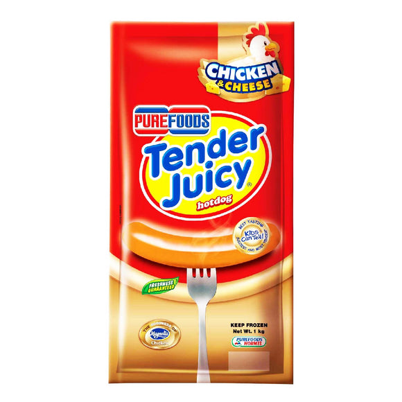 Purefoods Tender Juicy Chicken and Cheese Hotdog 1kg