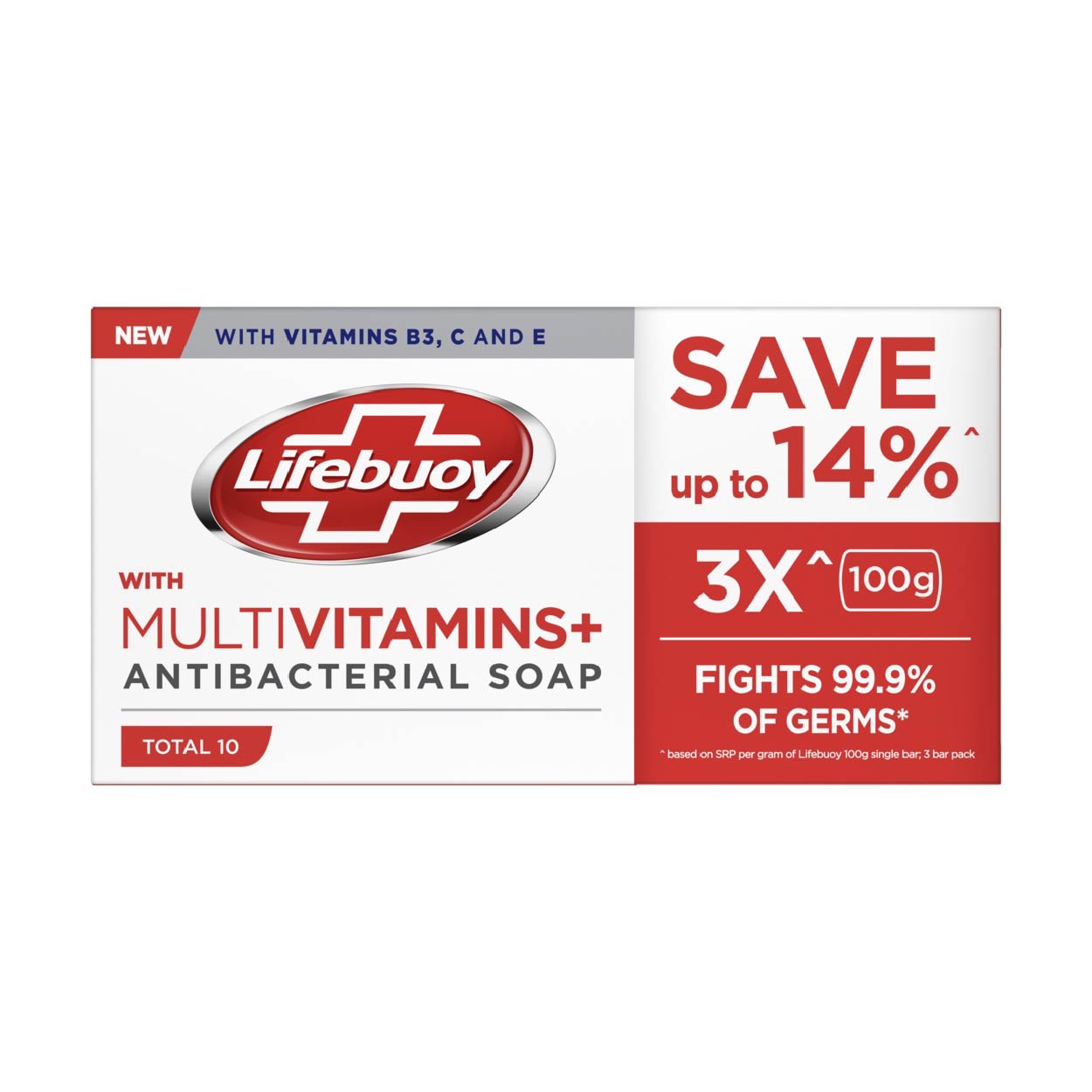 Lifebuoy Soap with Mutivitamins + Antibacterial 3x100g SAVE