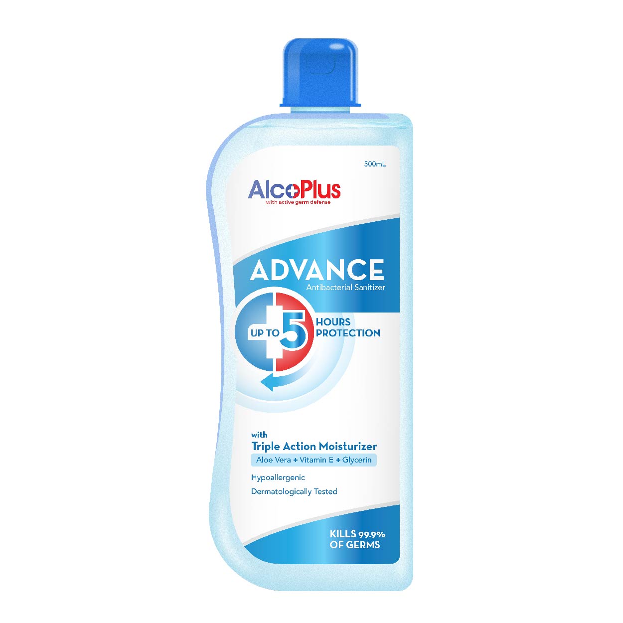 AlcoPlus Advance Antibacterial Sanitizer with Moisturizer 500ml