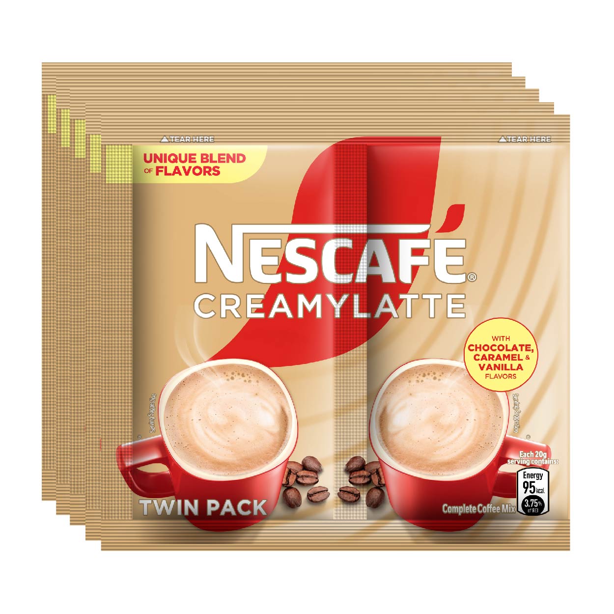 Nescafe 3 in 1 Creamy Latte Coffee Mix Twin Pack 5x40g