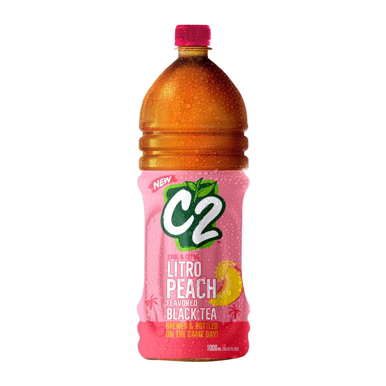 C2 Litro Peach Flavored Black Tea 1L