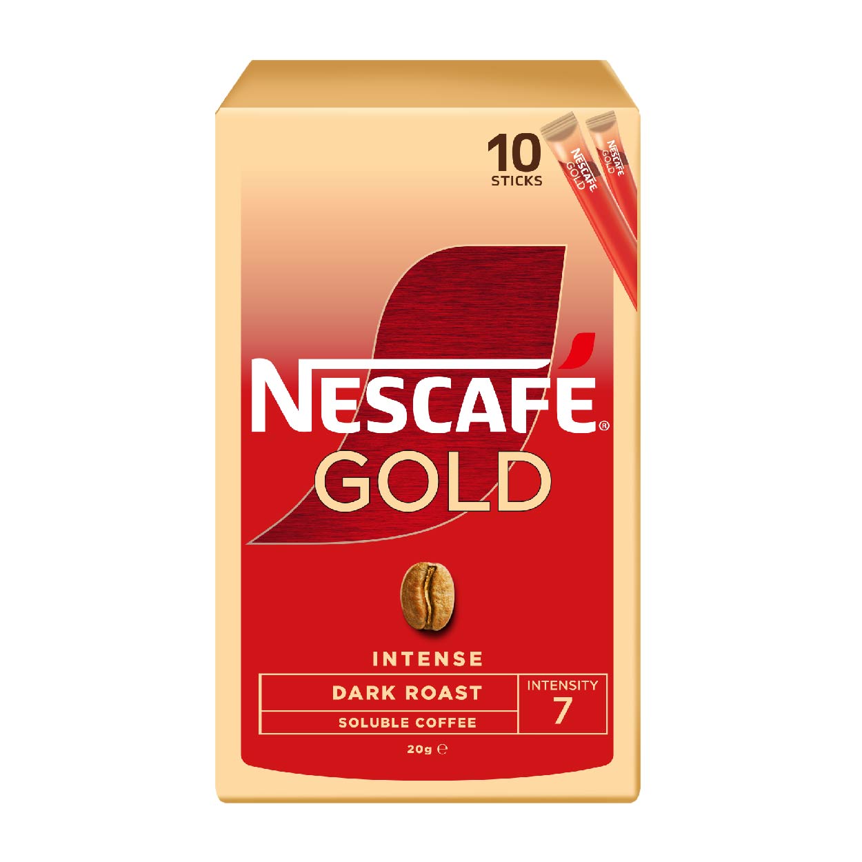 Nescafe Gold Intense Dark Roast Soluble Coffee 10x2g