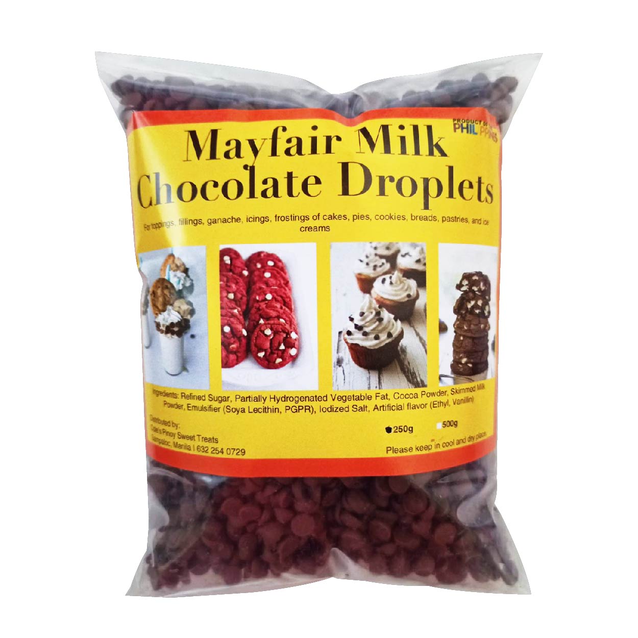 Coles Mayfair Milk Chocolate Droplets Pouch 250g