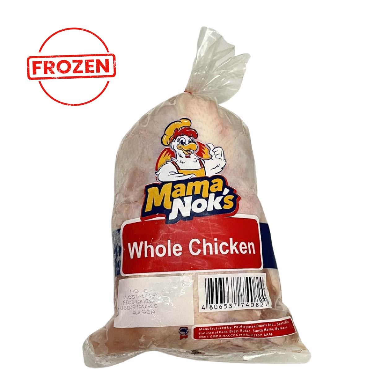 Mamanok's Whole Chicken 1kg Frozen Packed