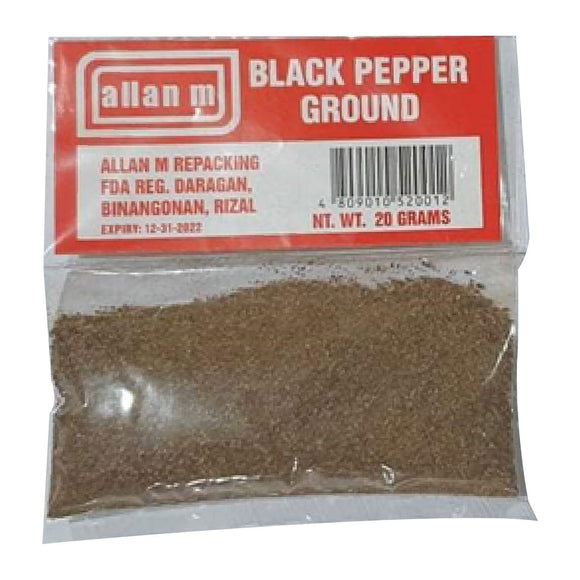 Allan M Black Pepper Ground 20g