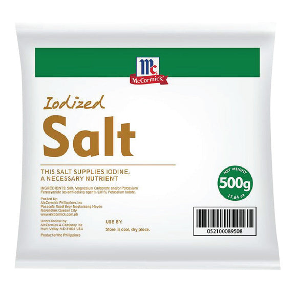 McCormick Iodized Salt Bag 500g