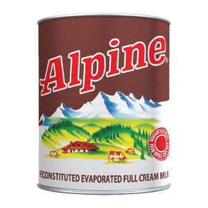 Alpine Evaporated Full Cream Milk 140ml