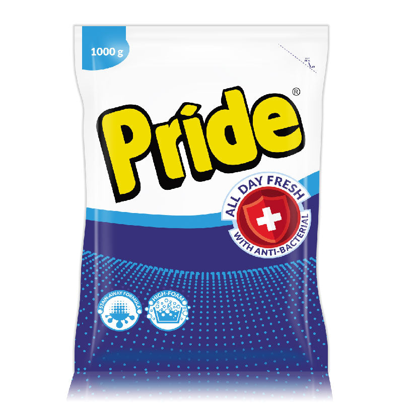 Pride Laundry Detergent All Day Fresh with Antibacterial 1kg